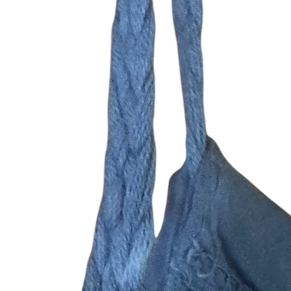 Elena Baldi Maxi Dress XS Blue Tie Dye Silk Blend Tiered Boho Coastal‎